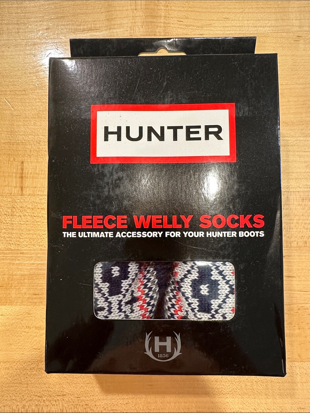 Hunter Women's Fleece Welly Socks - Navy/White